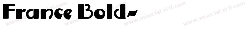 France Bold字体转换